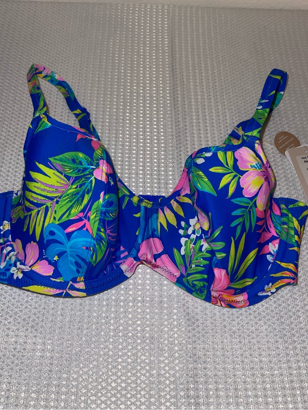 Freya Women’s Floral Underwire Bikini Top - 34E - NWT